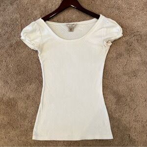 Arizona Jean Company White Short Sleeve Top